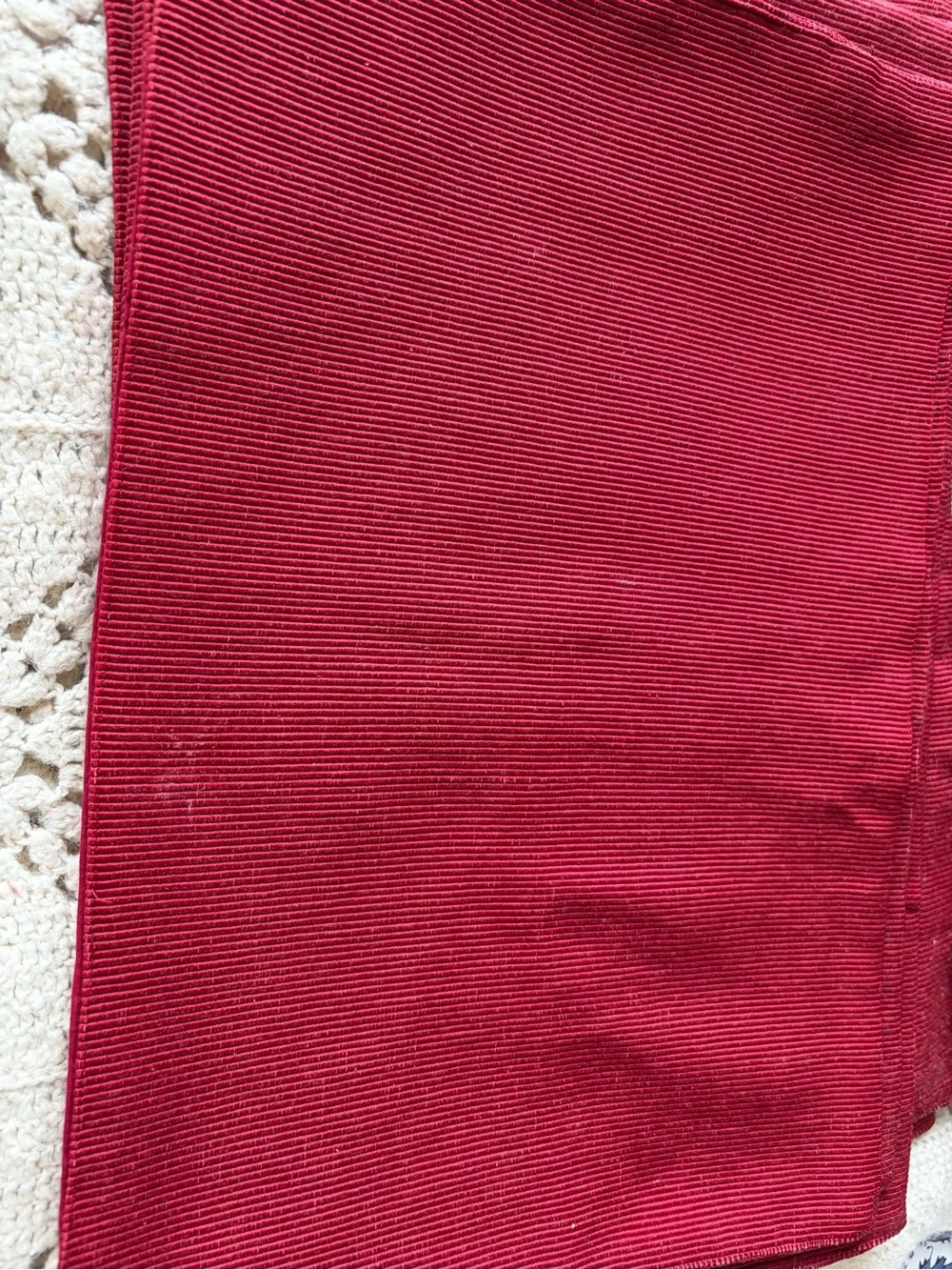 Pier 1 placemats - vintage set of 9 cranberry placemats see pics